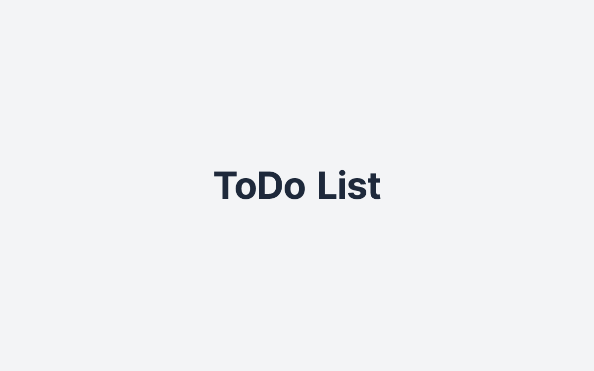 ToDo List